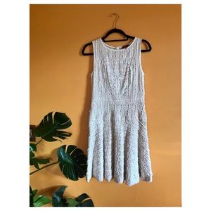 Vince Camuto white lace drop waist dress